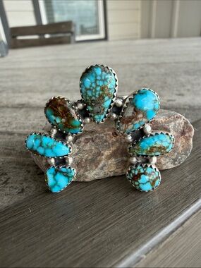 No 8 Turquoise Naja Statement Ring